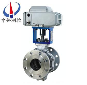 Electric O-type regulating ball valve