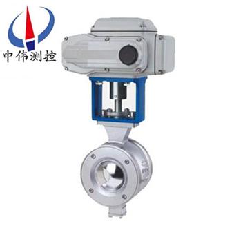 Electric V-type regulating ball valve