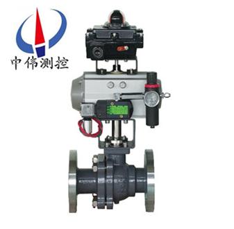 Pneumatic O-type Cut-off Ball Valve